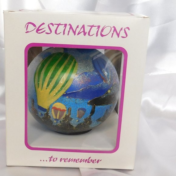 Destinations Ornament to Remember Mouth Blown Glass Adventure Theme Ornament - Picture 1 of 7